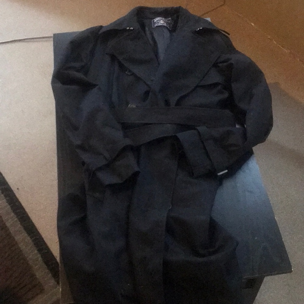 Black trench coat